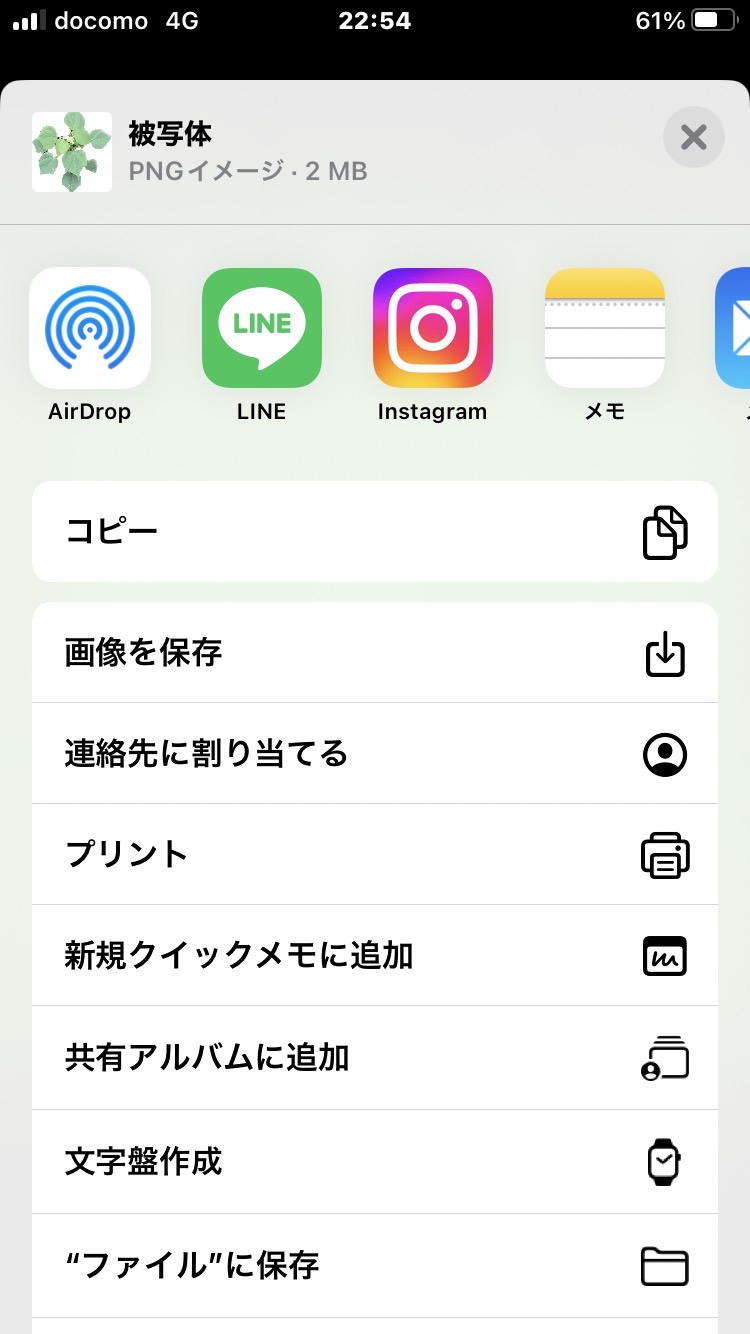 【iPhone】アルバムの写真を長押しで切り抜いてみた！